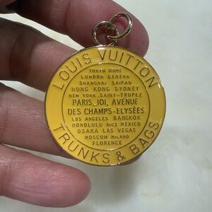 Louis Vuitton Gold Medallion Zipper Pull